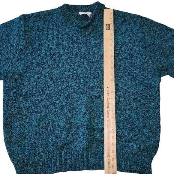 Eastern Mountain Sports Teal Crewneck Wool Sweater. Sz. XL - Picture 5 of 6